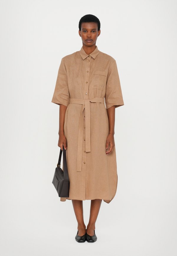 SALUTE - Shirt dress - camel2
