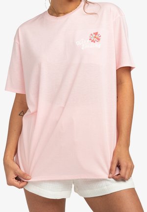 T-shirt med print - pink
