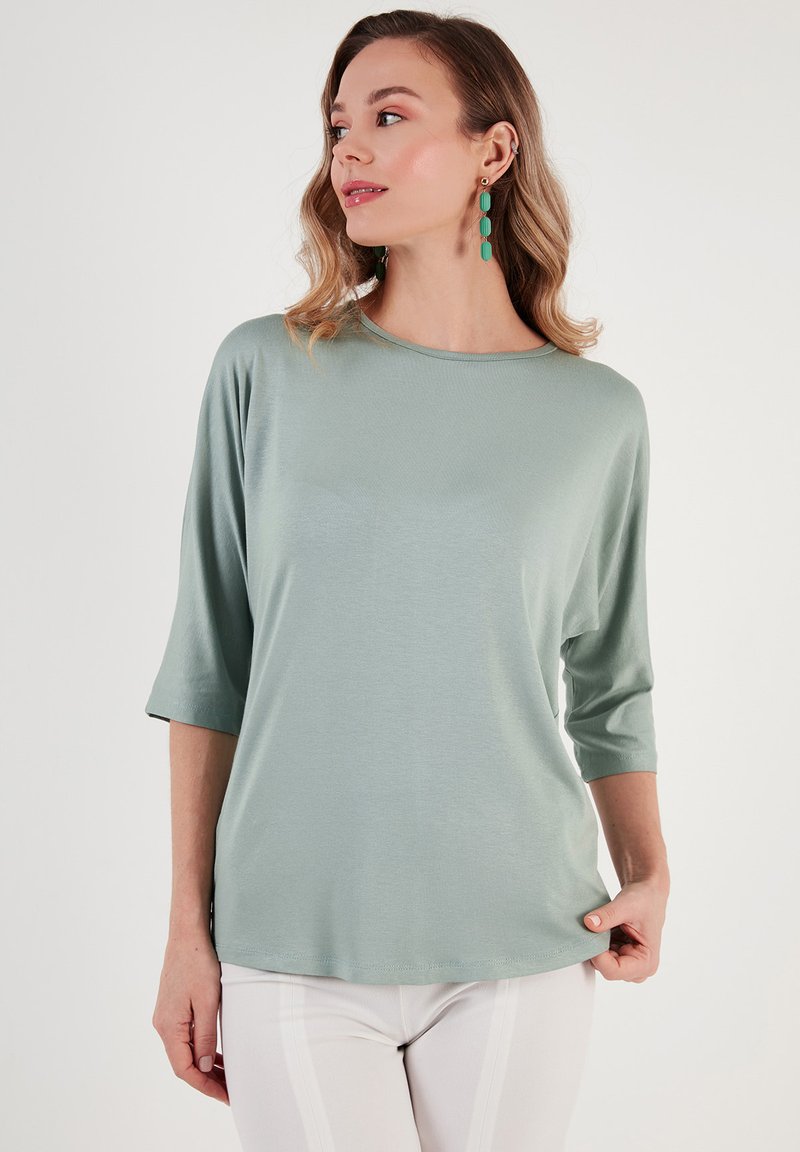 LELA CREW NECK  - Långärmad tröja - almond green
