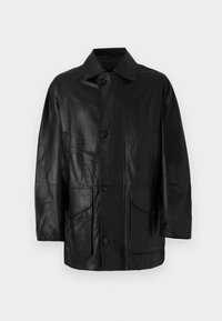 JACKET - Læderjakker - black