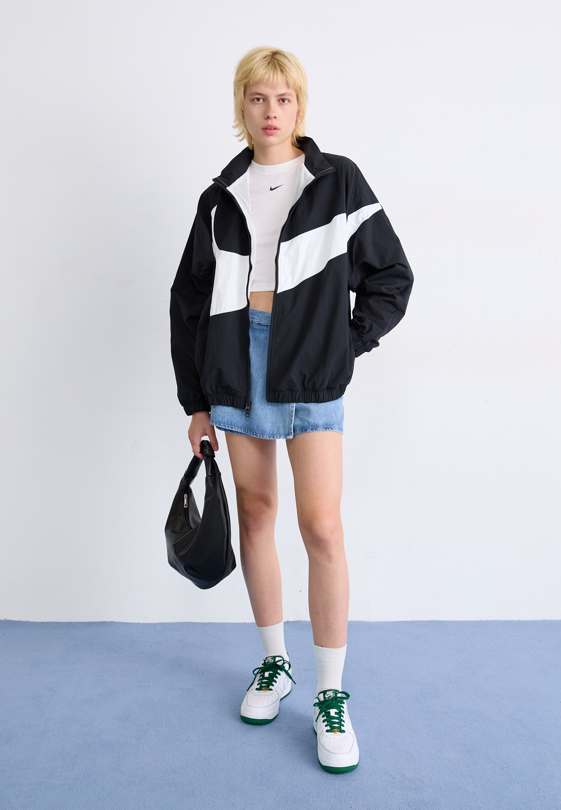 Nike Sportswear LOGO - Training jacket - black/white/black