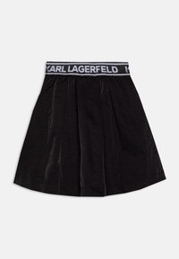 KARL LAGERFELD KIDS SKIRT - A-linjainen hame - black