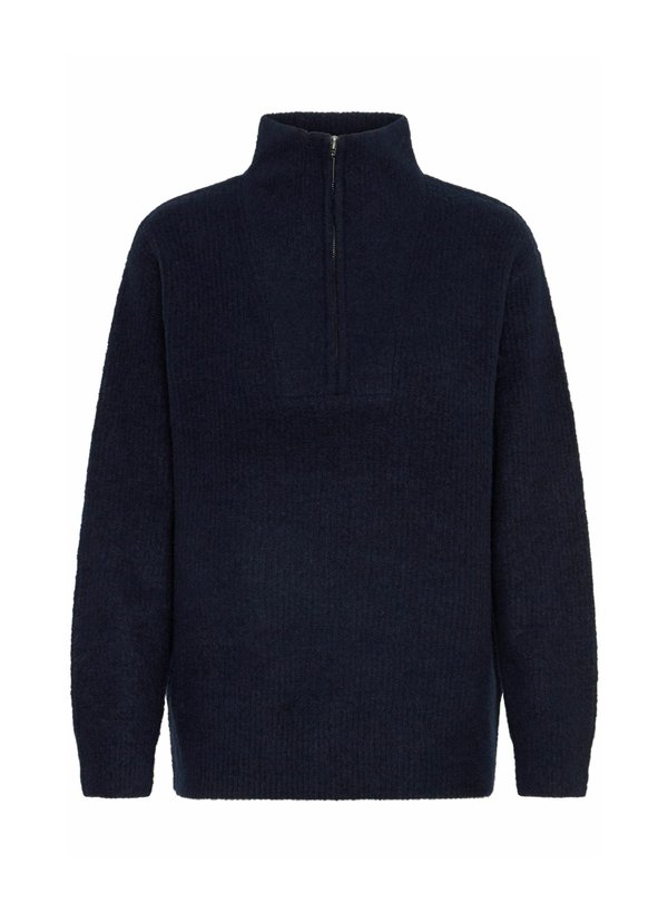 PZASTRA Zipper Roll Neck - Sweatshirt - dark sapphire melange2
