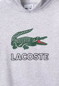 Lacoste BOY LOGO HOODIE - Felpa con cappuccio - argent chine