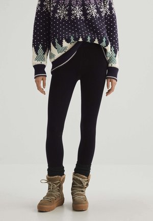 EXTRA WARM - Legginsy - black