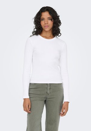 ONLVAL LIFE L/S O-NECK - T-shirt à manches longues - bright white