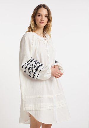 DreiMaster, DREIMASTER OVERSIZED KLEID - Shirt dress - wollweiss