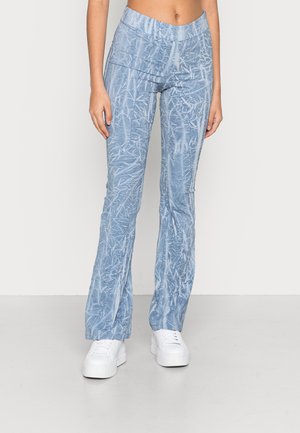 TWINKLE TROUSERS - Tygbyxor - blue cracket effect