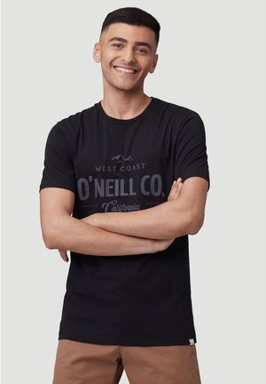 W-COAST - T-shirt con stampa - black out