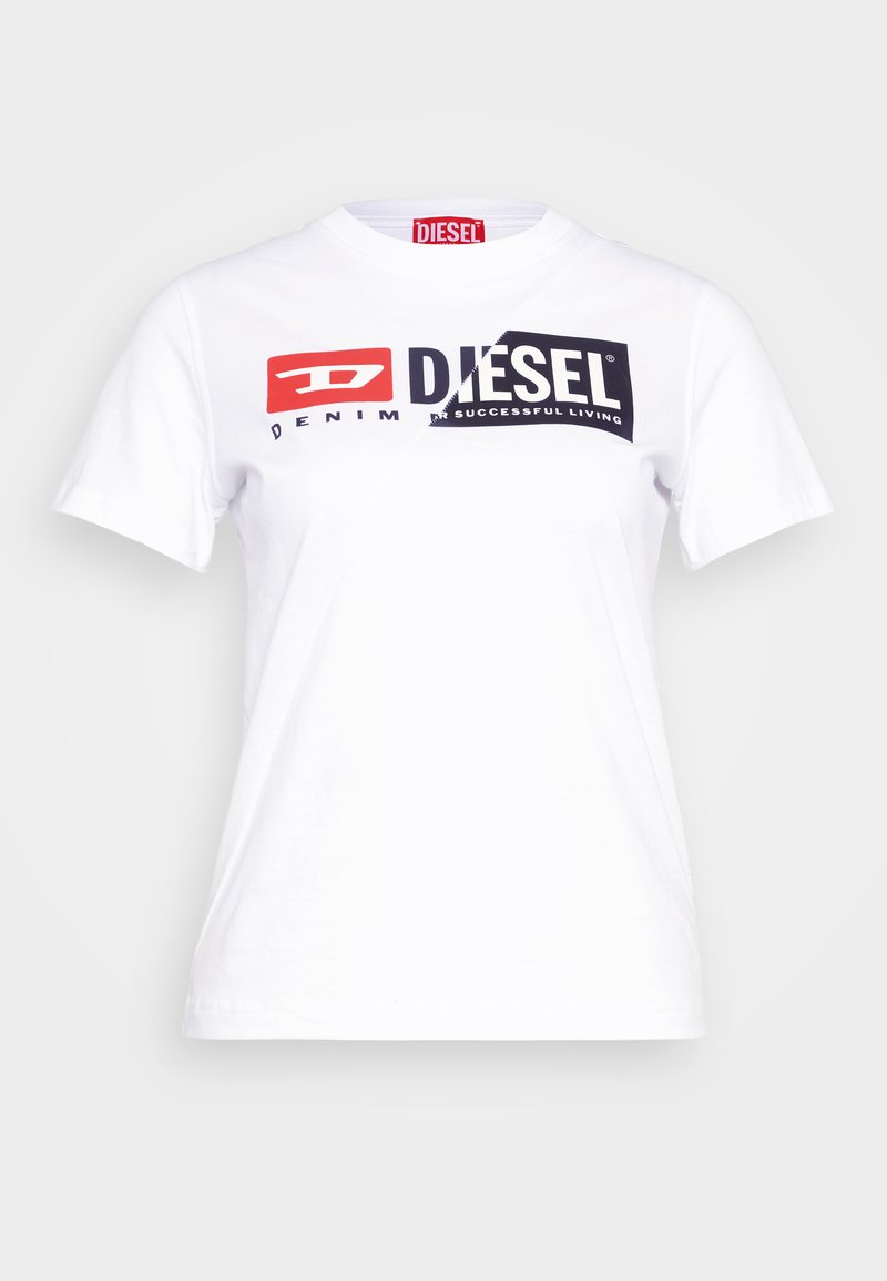 Diesel T-shirt print wit Diesel T-shirt print wit