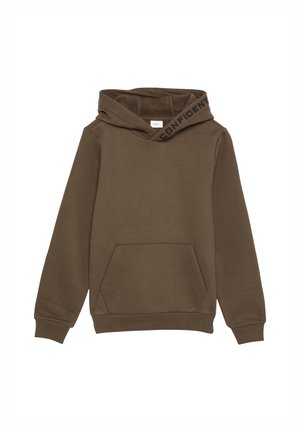 HOCHWERTIGER MIT STICKEREI - Kapuzenpullover - mokka