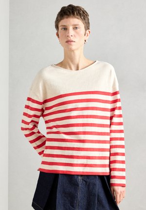 LONG SLEEVE STRIPED - Μπλούζα με μακριά μανίκια - red
