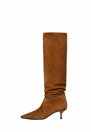 Høje støvler/ Støvler - tobacco - suede