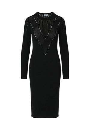 LIU JO, LIU JO KNIT MIDI DRESS - Φόρεμα-πουλόβερ - black