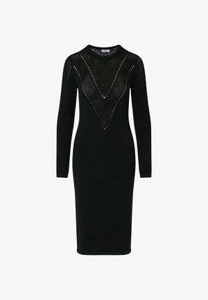 LIU JO, LIU JO KNIT MIDI DRESS - Robe pull - black