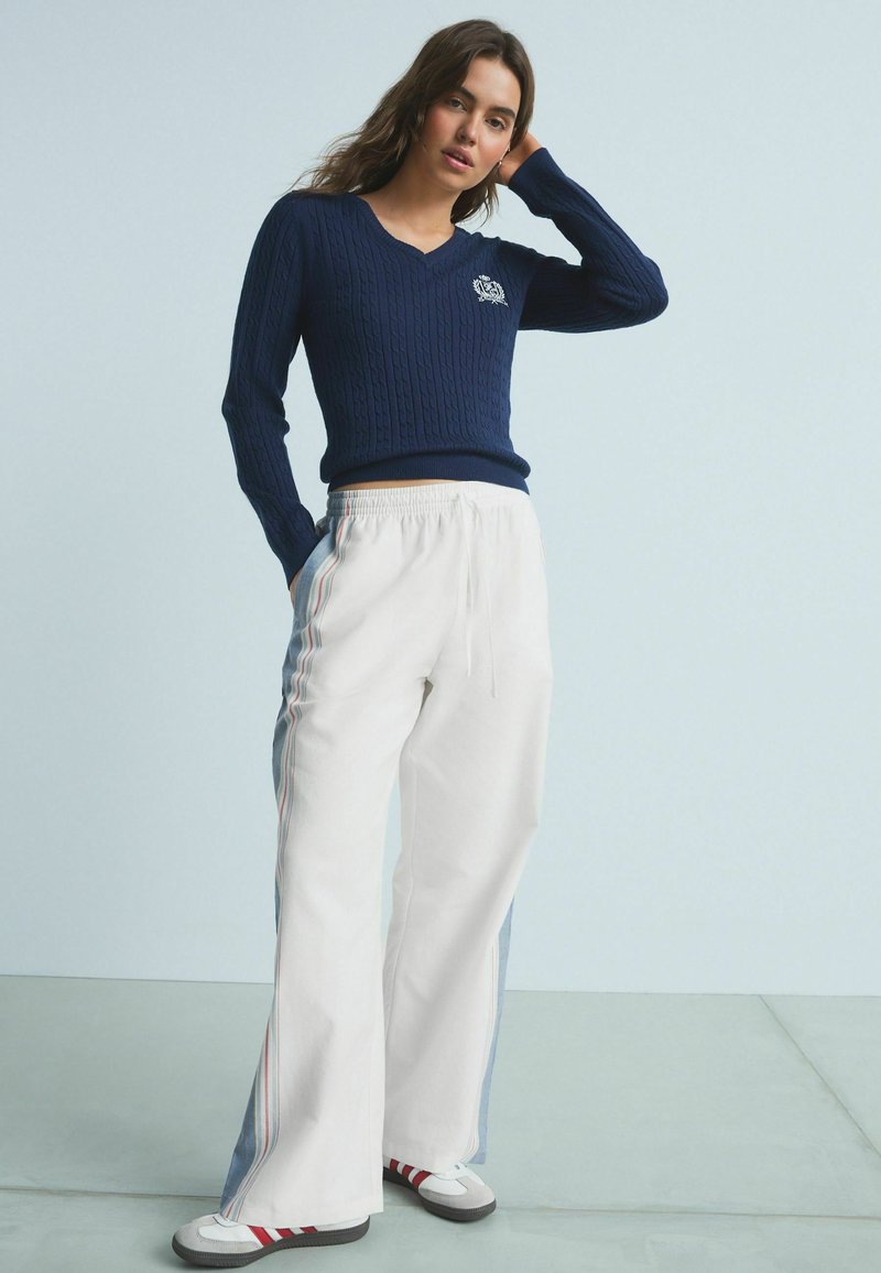 Next REGULAR FIT CABLE  - Pulover - navy