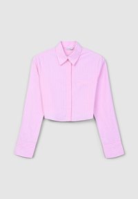 Calliope CROP A RIGHE - Camicia - var rosa medio