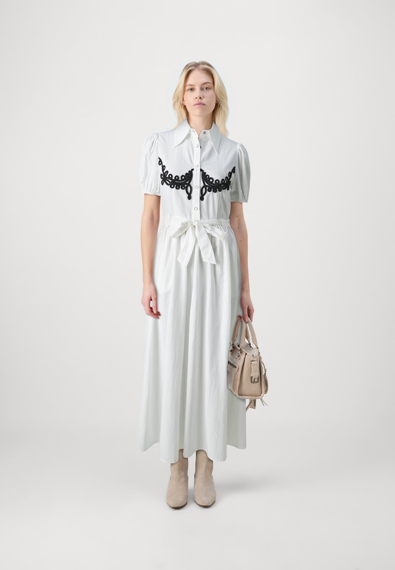 Sister Jane CODY CORDING MIDI DRESS - Shirt dress - white - Zalando.ie