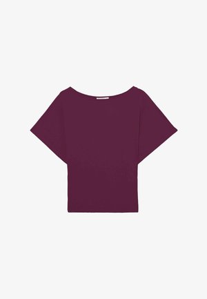 Stradivarius, SHORT SLEEVE BOAT NECK T-SHIRT 02672321 - T-shirt basique - purple