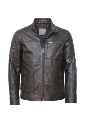 Lederjacke - dark brown