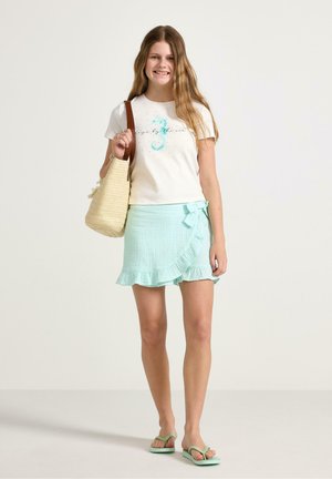 Lindex, LINDEX SHORT SLEEVED T-SHIRT LINDEX - Printtipaita - off white