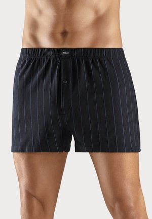 s.Oliver 2 PACK - Trunks - schwarz blau gestreift