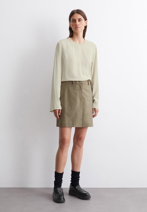 EASY SHAPE AT ROUND NECK SOLID - Long sleeved top - stony sand2