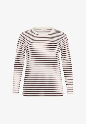 Kaffe Curve WINNI - Top s dlouhým rukávem - ant white/windsor stripe