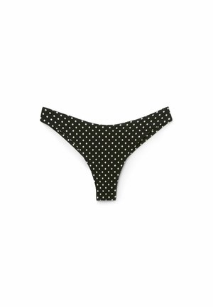 Calzedonia, POLKA DOT BLACK BRAZILIAN - Bas de bikini - black