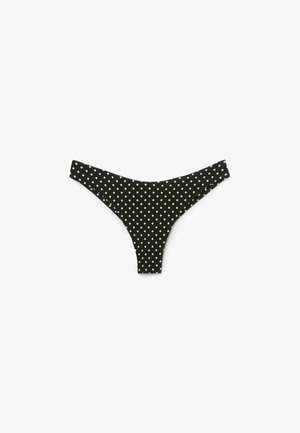 Calzedonia, POLKA DOT BLACK BRAZILIAN - Bas de bikini - black