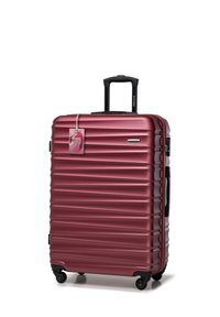 WITTCHEN LARGE SUITCASE WITH LUGGAGE TAG FROM ABS - Valise à roulettes - dark red