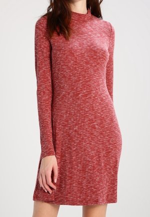 Jersey dress - mottled red