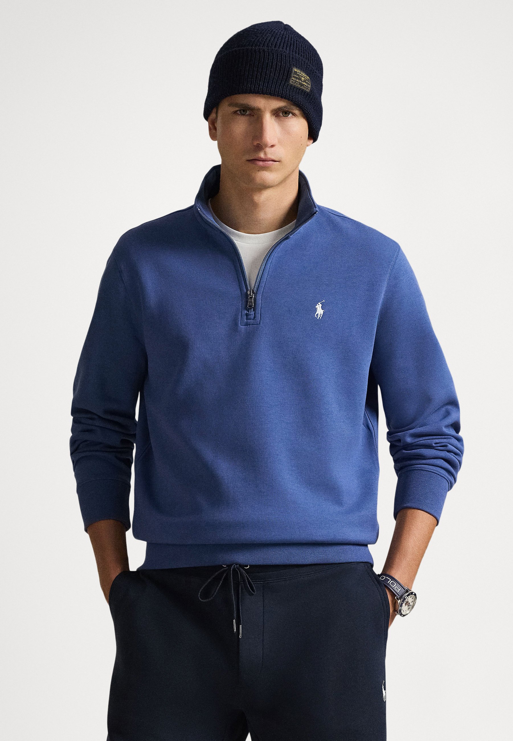 Polo Ralph Lauren DOUBLE-KNIT QUARTER-ZIP PULLOVER - Sweater