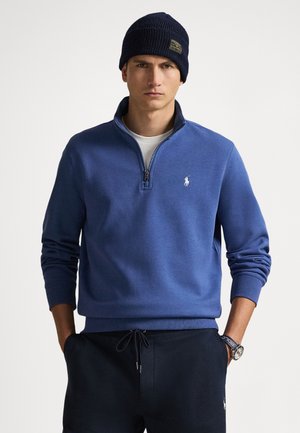 DOUBLE-KNIT QUARTER-ZIP PULLOVER - Sweatshirt - night navy/c1730
