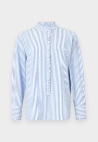 RUFFLE SHIRT - Bluza s gumbima - seersucker/blue