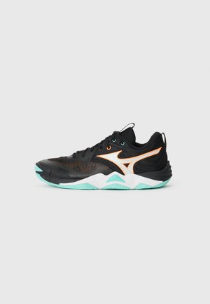WAVE MOMENTUM ELITE - Sneakers - black/tangelo/ice green