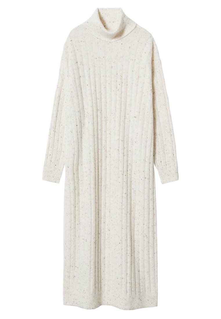 Mango Strickkleid off-white/offwhite (Pre-owned) Zalando