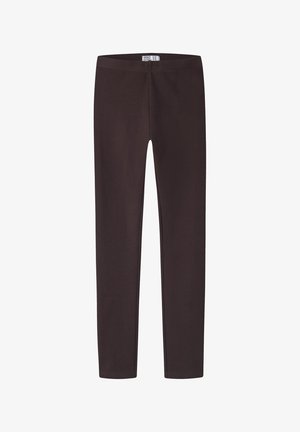 Name it, NKFDAVINA SOLID SWE LEGGING BRU N NOOS - Legíny – nohavice - chocolate plum