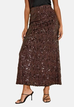 REGULAR FIT - SEQUIN  - Maxinederdele - brown