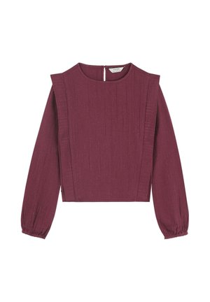 STRIPES - Blusa - burgundy