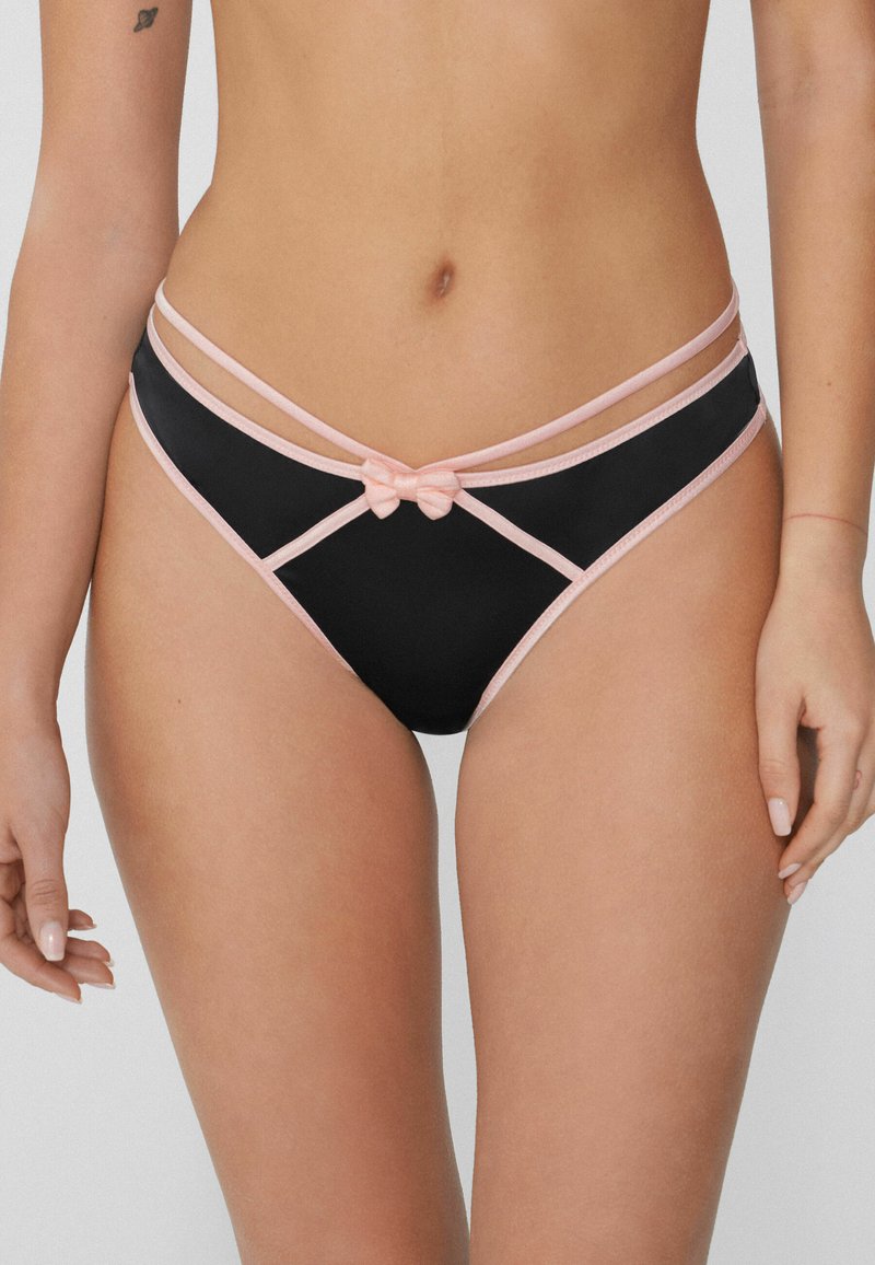 Tezenis BRAZILIAN FANCY RIBBON - String - Black