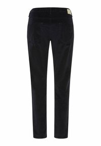 Námořnické kordové kalhoty se přímým střihem, středním pasem, dvěma zadními kapsami a čistými lemy. Měkká textura s jemným kordovým vzorem.