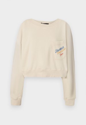 Dsquared2 OFF SHOULDER - Sweatshirt - off-white