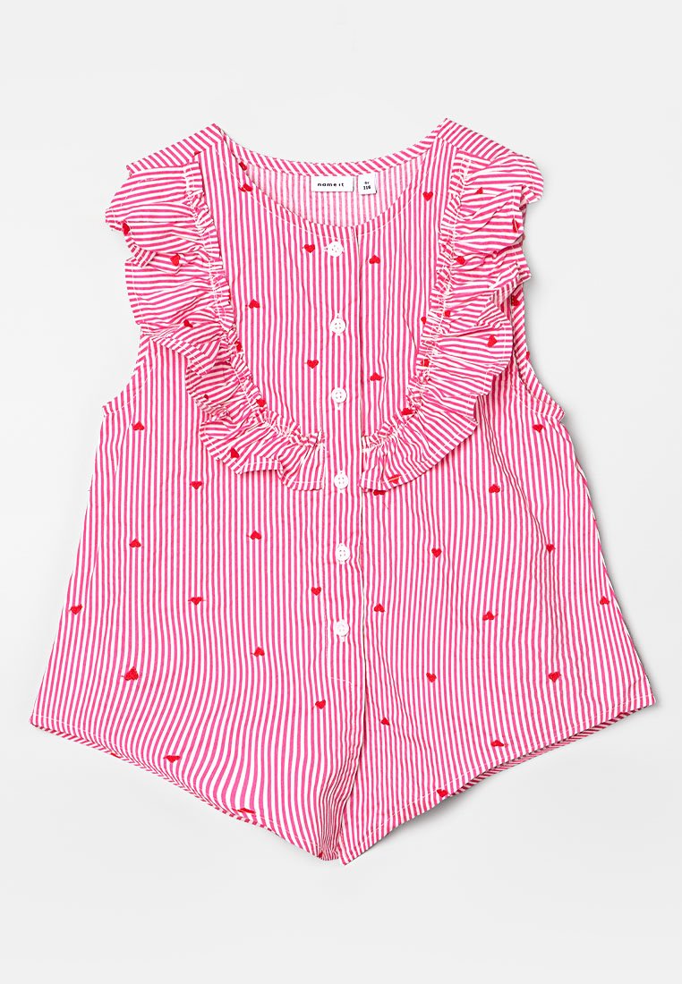 name it Blouse donkerroze