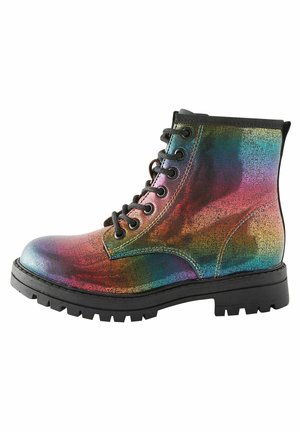 Bottines à lacets - metallic grey