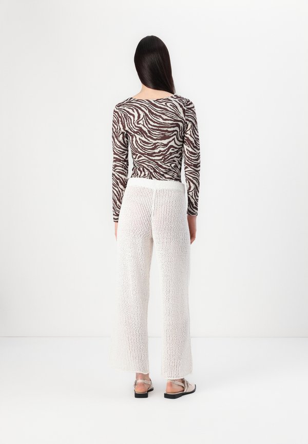Mid Rise Crochet-Style Coverup Pant - Trousers - jet stream2