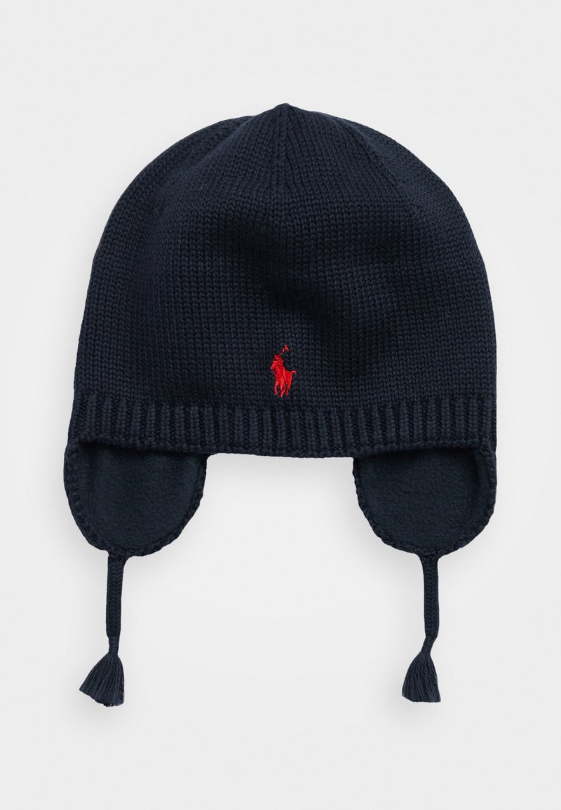 Polo Ralph Lauren BABY EARFLAP HAT UNISEX navy/bleu marine ZALANDO.FR