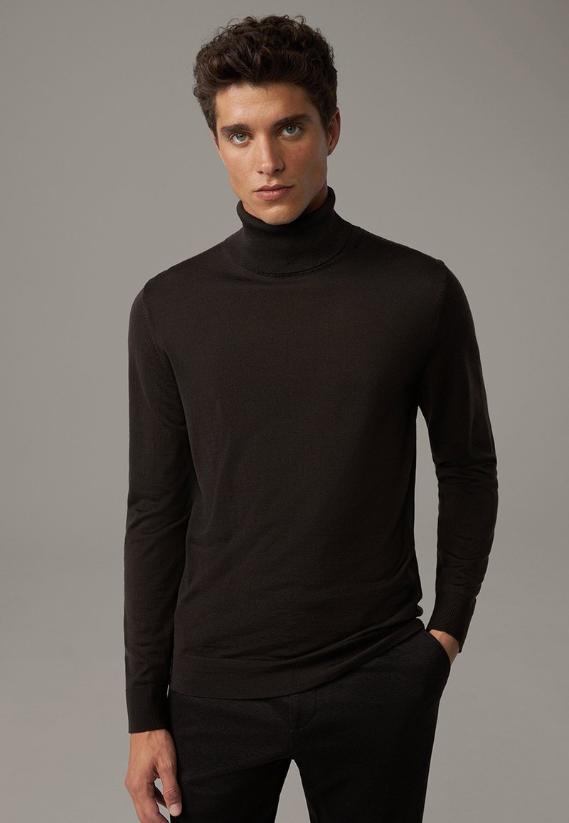Strellson PULLOVER - Strickpullover - dunkelbraun