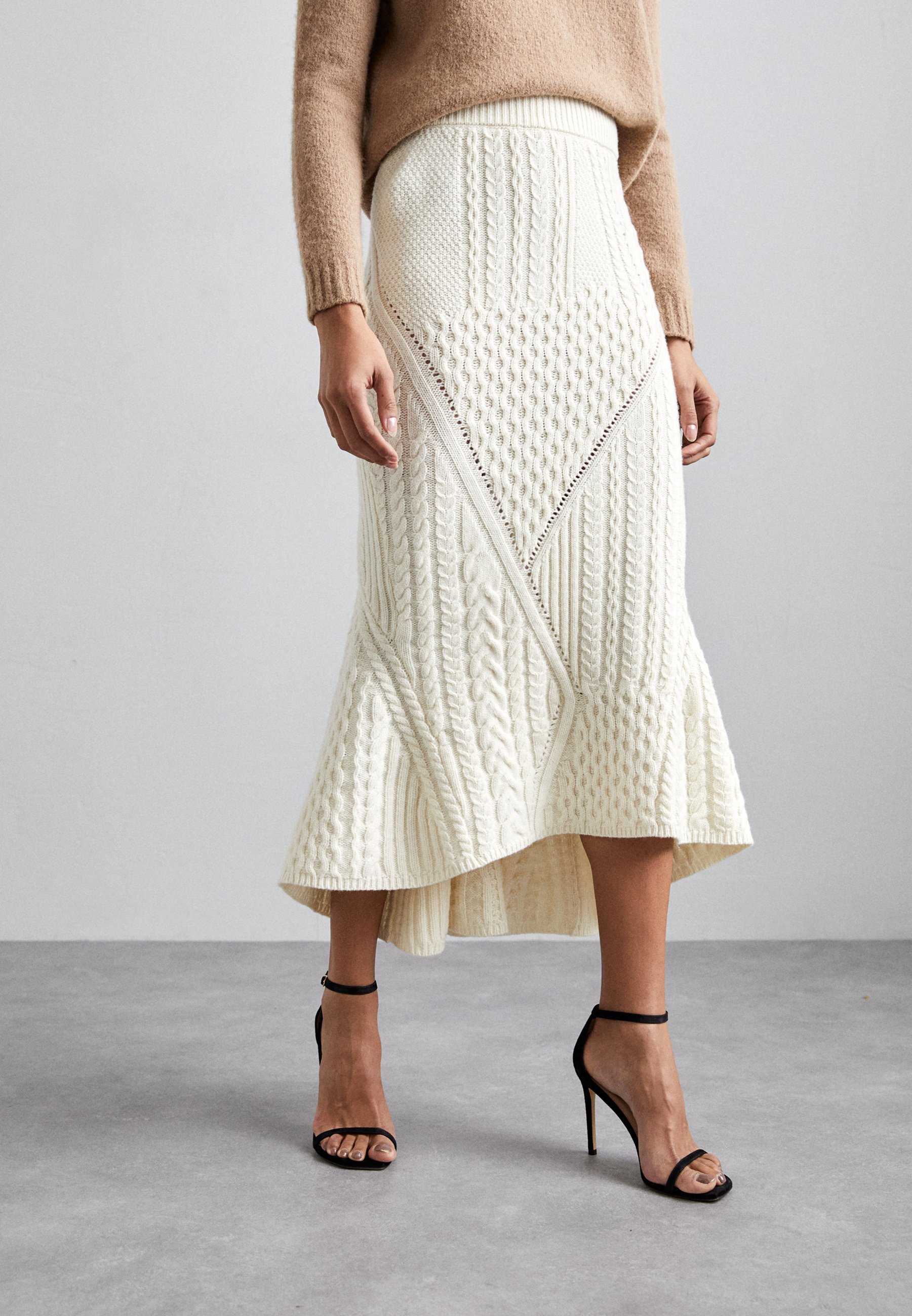 Flight Mode Fleece Long Skirt ecru しがなかっ M