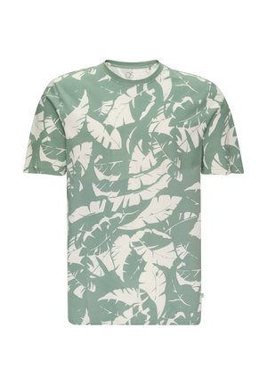 QS, MIT ALL-OVER - T-Shirt print - weiß